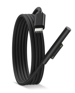 aceyoon surface�[�d�P�[�u�� USB c �P�[�u�� �}���[�d 60W �ő�3A �T�[�t�F�X �[�d�� 1.2M ���ϋv�i�C�����ґg �ߔM�ی�`�b�v���� �Ή��@��: Surface Pro 11/10/9/8/7/6/5/4/3, Go 4/3/2, Laptop 5/4/3, Book 3/2 �p