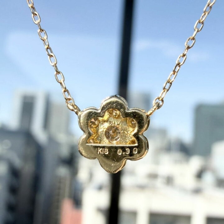 楽天市場】K18 ダイヤモンド0.30ct ネックレス : KIRARIKA