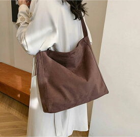スエード トートバッグ レディース 大きめ ショルダーバッグ 斜め掛け 2way スウェードバッグ 大容量 スエード調 バッグ スウェード ワンショルダー 通勤 通学 肩掛け バッグ 秋冬