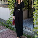 パンツドレス パンツスーツ オールインワン フォーマル きれいめ レディース 結婚式 お呼ばれ 演奏会 パーティードレス パンツ 大きいサイズ セレモニー 卒業式 入学式 ワイドパンツ ベルト付き スーツ オフィス 春 夏 秋 冬