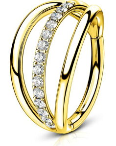 OUFERBodyPiercingCartilageEarringHoop16GHelixPiercings316LStainlessSteelTragusDaithConchSnugEarringsJewellery