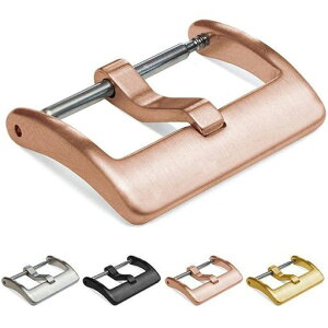 [hemsut h] Watch Band Replacement Buckle - Rose Gold 316L Stainless Steel - Polished Leather Silicone Nylon Canvas Watch Band