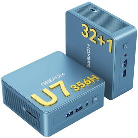 GEEKOM IT13 AI ミニPC【第16世代·AIが仕事を先回り】Intel Core Ultra 7 356H搭載 DDR5 32GB+1TB SSD|Xe3グラフィック|USB4x2|WiFi 7|2.5G