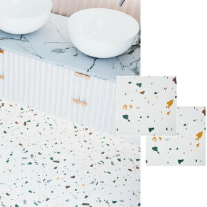 CELAVYフロアタイル接着剤不要大理石調フローリングシート置くだけフロアシール貼るだけ18枚入り約1畳厚手1.5mmキズ防止模様替え玄関賃貸キッチントイレ防水リノベーションDIY土足OK初心…