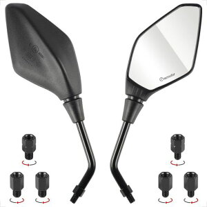 Evermotor �o�C�N �~���[ 8mm 10mm���E�Z�b�g �d���o�C�N �ėp�~���[ ��/�t�l�W �A�W���X�^�[ �U���h�~ �ϐk 2�Z�b�g