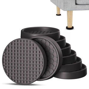 ZDDLOINP滑り止めシートソファ滑り止め8個入りキャスター足保護家具・ソファー・ベッド・床・机・傷防止防音シリコンマット強力(Small-丸型直径5cmブラウン)