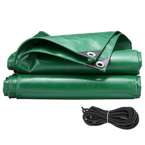 FLITURE軽トラック荷台シートトラックシート4.5x3m1t・1.5t・2t対応トラック幌シートPVC生地軽トラックグリーン防水ゴムロープ付き四辺加固ハトメ22か所FTTS-002-JP