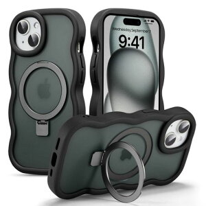 UEEBAI�Ή�iPhone14Plus/15Plus�p�̃P�[�X������TPU�E�F�[�u�f�U�C���X�}�z�P�[�X�����l�C�������P�[�XMagsafe�Ή����c�������^�y�ʃ}�O�l�b�g���ڔg�^�o���p�[�X�}�z�P�[�X-
