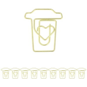 CAPASTEC�y�[�p�[�N���b�v�����N���b�v�����u�b�N�}�[�N���ސ���/���ҏ�/�t�/�莆/�������p���[��I�t�B�X�����F���L�x�X�^�C�������l10�{����S�[���h�R�[�q�[�J�b�v