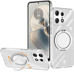 MotorolaMotoEdge50Pro5g�P�[�X�N���AMagSafe�Ή������O360°��]�X�^���h�@�\�c�����Ή�����~��TPU���^�y�ʉ��΂ݖh�~���g���[��Edge50�v���X�}�z�P�[�X�����Y�ی�C�菝�h�~