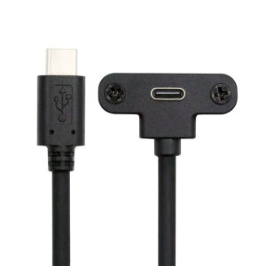 xiwai USB-C 480Mbps �����f�[�^�P�[�u�� USB Type-C�I�X����A�b�v�A���O�����X �l�W���b�N�Œ�p�l���G�N�X�e���_�[ �J����VR 0.3M�p