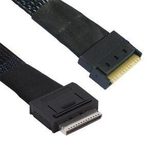 NFHK Oculink PCIe PCI-Express SFF-8611 8i ���� SFF-8654 8i 8x �X�������C�� SSD �f�[�^�A�N�e�B�u�P�[�u�� 50cm