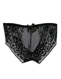 [conghuan]男性が履ける女性用ショーツ男女兼用レースブリーフ花柄ユニセックス下着セクシー透けパンツローライズ美尻偽娘ゲイナイトクラブデートブラック3l