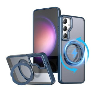 KWATUNGGalaxyS25Plus�p�P�[�XGalaxyS24Plus�p�P�[�Xmagsafe�Ή����C�����X�[�d�ϏՌ��M�����N�V�[s25Plus�X�}�z�P�[�X360°��]�X�^���h�c�����Ή��M�����N�V�[s24