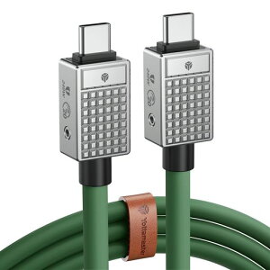 Yottamaster USB Type-C �P�[�u��(1m) 240W PD�}���[�d�Ή� 20Gbps�����f�[�^�]�� 8K@60Hz�r�f�I�f�B�X�v���C���T�|�[�g MacBook Pro iPad Pro Galaxy S22 A10�ɓK��
