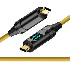 CY �P�[�u�� �X�}�[�g LED �f�B�X�v���C USB-C USB4 �P�[�u�� 20Gbps 100W 8K �m�[�g�p�\�R�� �f�B�X�N �t�H���p Type-C �I�X - �I�X �P�[�u�� �d�� & �f�[�^ (100CM)