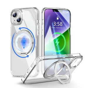 MINIKAiPhone14Plus�p�P�[�XMagsafe�Ή�360�x��]�X�^���h�t�����@�\�X�}�z�P�[�X��Phone14Plus�P�[�X�N���A�ČRMIL�K�i�ϏՌ��w��h�~���ϖh�~�}�O�Z�[�t�����O�}�O�l�b�g����