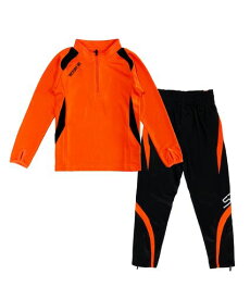 [Hiheart]キッズスウエットウエア2点セットジュニアジャージ上下セット長袖スウエットシャツパンツスポーツウェア子供男の子春秋服オレンジ150