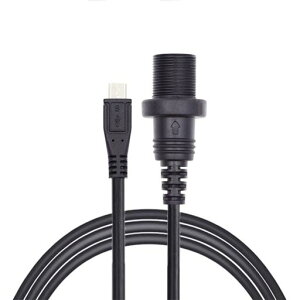 NFHK1mWaterproofDustproof480MbpsMicroUSB2.05PinMaletoFemaleExtensionDataPowerCableCarPanelMountDesign