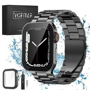 [YOFITAR]forAppleWatch�o���h�y�h���P�[�X�t���z45mm/44mm/41mm/40mm�X�e�����X��AppleWatchSE2/6/SE/5/4�Ή��A�b�v���E�H�b�`�����x���giWatch�o���hApple