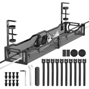 Ankuka�P�[�u���g���[�f�X�N���z���B����64cm�P�[�u���g���[�N�����v�f�X�N�z�����[�V��1�`5cm�ݒu�l�C�Ō������s�v�z�������R�[�h�B���f�X�N���[�P�[�u�����[�z���g���[���[�^�[���[�f�c