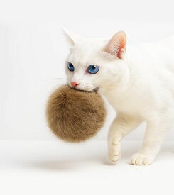 HOLYCAT猫おもちゃボール猫のおもちゃコロコロ天然無着色天然ラビットファー毛玉滅菌済みふわふわ柔らか大きめサイズ静音設計隙間に入りにくい運動不足解消ストレス軽減豊容嗅覚用知…
