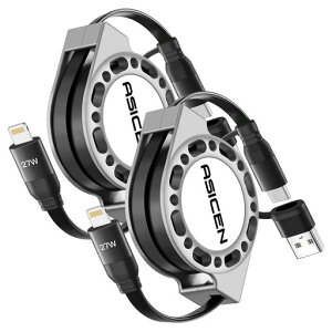 ASICENiPhoneP[u[PD27W}[dCgjO莮[dP[uf[^3in1USB-A/^CvCPhoneR[hiPhone14/13/12Pro