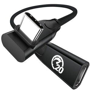�^�C�vC �����P�[�u�� 0.3m 90�x ���pUSBC 3.2 Gen 2X2 �����P�[�u�� 20Gbps�����f�[�^�]�� 240W PD3.1�}���[�d