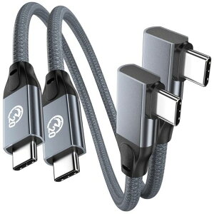 �^�C�vC �P�[�u�� �Z���y0.3m 2�{�zl��USB C 3.2 Gen 2X2 20Gbps�f�[�^�]���P�[�u�� �ő�100W �}���[�d