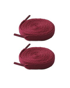 OWITER 2 Pairs Shoelaces For Boots and Casual Shoes Unisex Elastic Shoelaces with Metal Capsules (burgundy, 120cm)