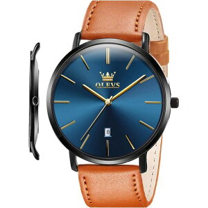 OLEVS �����Y�r���v 40MM���^�P�[�X|���t�\��&30M�h�����U�[���x���g|�r�W�l�X&�J�W���A�����F�I���� �y��35G�t�@�b�V�����E�H�b�`WATCH FOR MEN