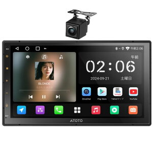 ATOTOA5LAndroid�i�r2DIN�f�B�X�v���C�I�[�f�B�I�A�A���h���C�h�J�[�i�r7�C���`�A����AndroidAuto&CarPlay���C�����X�AWi-Fi/Bluetooth/USB�e�U�����O�A24�o���hEQDSP