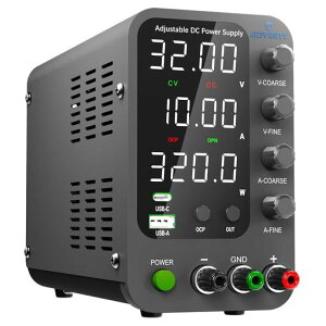 Jesverty �������艻�d���V�^SPS-3010V(32V/10A) �A0-32V 0-10A�d���d���ρA�X�C�b�`���O�d���A20W USB Type-A &