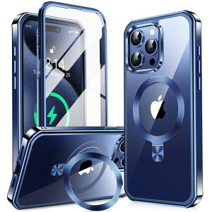 y360°SʕیEX^hEMagsafeΉzKELLCASEiPhone15PropP[XʉBX^hECDOcCX[dphone15proJo[ϖh~PCwʃbLop[