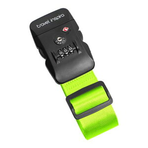 travelinspira【TSAロック】スーツケースベルト旅行便利グッズ荷締めベルトバンド荷崩れ防止・102~200CM調整可能I字型軽量3桁ダイヤル式固定ベルトスーツケースベルト鍵付きずり落ち防止旅行…