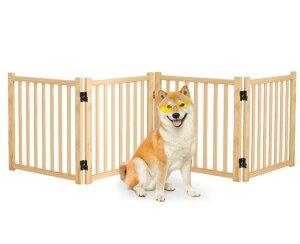 ペットゲート置くだけ犬ゲートペットフェンス高さ58cm幅234cm自立型ゲート折りたたみ式犬フェンス室内用