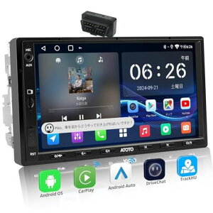 ATOTOEXCELA5L7�C���`�f�B�X�v���C�I�[�f�B�I2DINAndroid�J�[�i�r�A���C�����XCarPlay/AndroidAuto�AWiFi/BT/USB�e�U�����O�A24�o���hEQ
