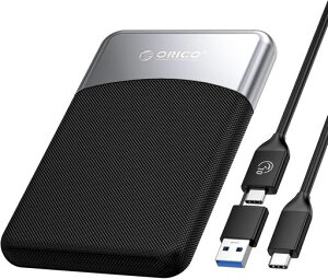 ORICO �O�t��SSD 2TB USB 3.2 Gen1 �|�[�^�u��SSD �ő�]�����x460MB/s �h�o�E�ϏՌ� ���^�����_�C�������h�J�b�g�f�U�C�� 2in1 USB-C�P�[�u���t �m�[�gPC�E�X�}�[�g�t�H���E�^�u���b�g�Ή� ���M�����c