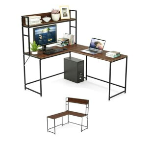 DEWEL l���f�X�N ���[���b�N�t�� �� pc�f�X�N �p�\�R���f�X�N ��150cm ���b�N�t���f�X�N ���E���։\ ���[�N�f�X�N �e�����[�N�p �R�[�i�[�f�X�N L���^ �Q�[�~���O�f�X�N ���j�^�[�A�[���΁c