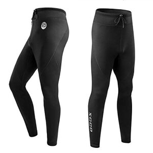 メンズウェットスーツパンツ1.5mmウエットスーツロングパンツサーフィンカヤックスイミングダイビング用ネオプレンパンツ(KZ-黒4XL)