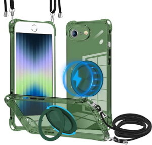 iPhone7/8/SE2/SE3P[XNAMagSafeΉ360x]OuPbgCX[d\iPhone7/8/SE2/SE3Ђ{]|h~݌vXgbvE߉\ϏՌTPUގuPbgT|[gc