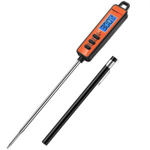 ThermoPro料理温度計デジタル調理用温度計クッキング温度計LCDバックライト付きキャップ付き焼き肉バーベキューパン作り甘酒作り油天ぷら揚げ物コーヒーミルクチョコレートお茶などの温…