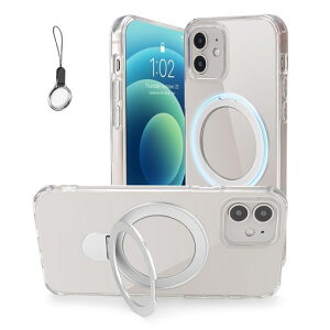 iPhone13Mini�p�P�[�XMagsafe�Ή��yMagsafe�����O�X�^���h�z���_�[��̌^�E�X�g���b�v1��t���z�A�C�t�H��13Mini�J�o�[�X�^���h�@�\�c�����Ή�HILEGENER�X�}�z�P�[�X�ϏՌ�iPhone13