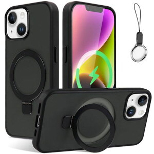 iPhone13Mini�p�P�[�XMagsafe�Ή��yMagsafe�����O�X�^���h�z���_�[��̌^�E�X�g���b�v1��t���z�A�C�t�H��13�~�j�J�o�[�X�^���h�@�\�c�����Ή�HILEGENER�X�}�z�P�[�X�ϏՌ�iPhone13