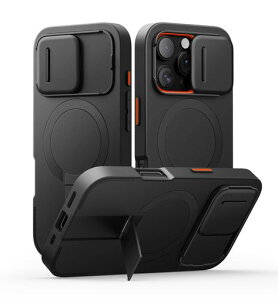 SURITCH���C�P�[�XiPhone16pro�ƌ݊����ƃJ�����ی�J�o�[�ƒ����\�ȃX�^���h���h�~�ϏՌ��ی�J�o�[iPhone16pro�p(�u���b�N)