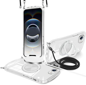 iPhone16eP[XNAOtMagSafeΉOACtH16epJo[||΂߂TPUϏՌ360°X^h@\ΉP[X؍