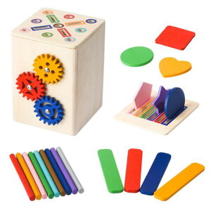 EsiFareかたはめこみおもちゃモンテッソーリおもちゃ1歳2歳3歳木製子供向け知育玩具形合わせ幼児のソーティング知育玩具色認識図形認知早期教育指先訓練感覚発達ゲーム運動スキル向上…