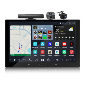 ATOTOOUT2DINディスプレイオーディオ【9インチQLED】Android8GB+128GB、無線CarPlay/Android
