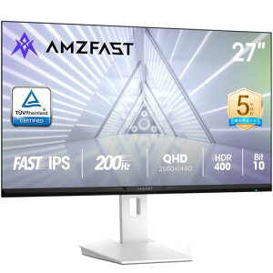 Amzfast27C`Q[~Oj^[WQHD(2560x1440)FastIPS200Hz1ms(OD)10Bit130%sRGB450cd/m2HDR400u[CgtbJ[t[FreeSync&