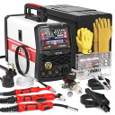 ANDELI 半自動溶接機 アルミ溶接可能 100V/200V兼用 160AMP MIG/手棒溶接/HF TIG溶接/プラズマ切断 ガス&ノンガス半自…